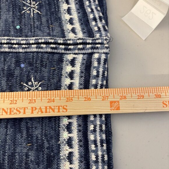 Stitches in Time Women's Full Zip Beaded Embroidered Cardigan Sweater Size Large - Picture 10 of 11